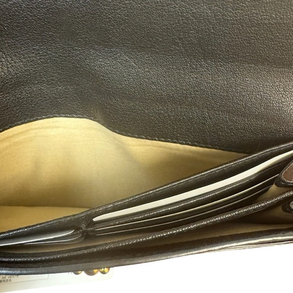 Chloe Black Leather Clutch Elise Continental Wallet EUC - Picture 7 of 13